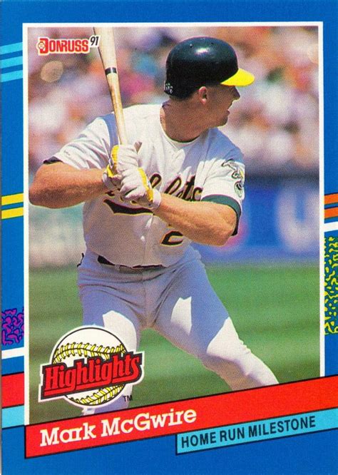 Donruss mark mcgwire - 1990 Donruss #697 Mark McGwire ERROR CARD, (Dot Missing) Breathe easy. Returns accepted. US $3.50Standard Shipping. See details. 30 days returns. Seller pays for return shipping. See details. …